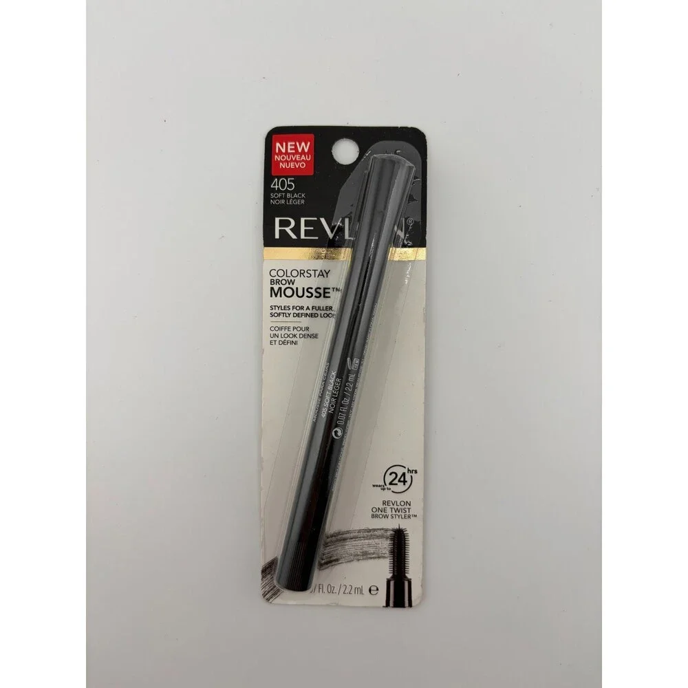 Revlon ColorStay 24-Hr Wear One Twist Brow Mousse #405 Soft Black - 0.07 fl. oz.